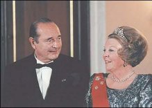 M. Jacques CHIRAC, Président de la République française et Sa Majesté Beatrix Wilhelmina ARMGARD, Reine des Pays-Bas