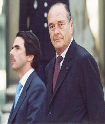 Déclaration à la presse du Président de la République et de M. José Maria Aznar, président du gouvernement espagnol.