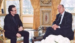 Entretien du Président de la République avec M. Paul Hewson dit 