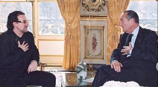 Entretien du Président de la République avec M. Paul Hewson dit 