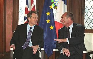 Entretien du Président de la République et de M. Tony Blair.