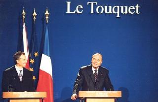 Sommet franco-britannique - confÃ©rence de presse conjointe du PrÃ©sident de la RÃ©publique et de M. Tony Blair, Premier ministre du Roya ...