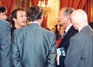 Le Président de la République s'entretient avec M. Vincent Perez.