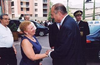 CongrÃ¨s national de l'Association des paralysÃ©s de France (APF) - le PrÃ©sident de la RÃ©publique est accueilli par Mme Sophie Desau ...