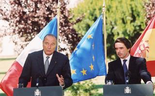 11.09.2003 - dÃ©placement en Espagne - confÃ©rence de presse conjointe du PrÃ©sident de la RÃ©publique et de M. Jose Maria Aznar, PrÃ ...