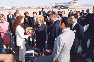 DÃ©placement au Maroc - accueil du PrÃ©sident de la RÃ©publique et de Mme Jacques Chirac à FÃ¨s par Sa MajestÃ© Mohamed VI roi ...
