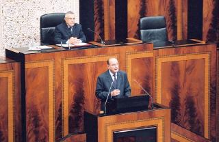 Déplacement au Maroc - Parlement marocain - allocution du Président de la République