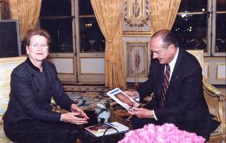 Entretien du Président de la République avec Mme Claire Brisset, défenseure des enfants