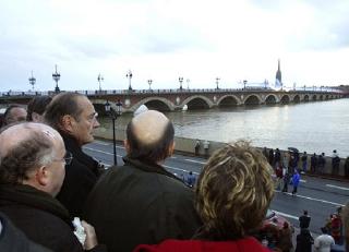 DÃ©placement en Gironde - inauguration du tramway de la communautÃ© urbaine de Bordeaux - arrivÃ©e du PrÃ©sident de la RÃ©publique qu ...