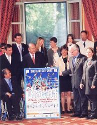 Réception en l'honneur des médaillés aux Jeux Olympiques et Paralympiques de Salt Lake City.