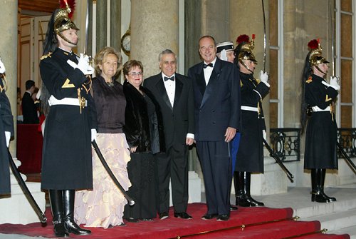 Visite du Président de l'Etat d'Israel - dîner d'Etat