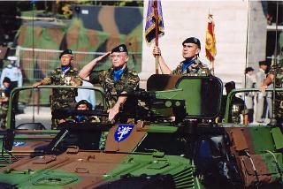 Défilé des troupes de l'Eurocorps