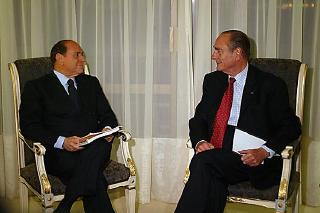 Sommet du dialogue 5+5 - entretien du Président de la République avec M. Silvio Berlusconi, Président du Conseil italien