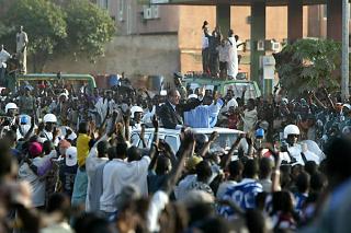 Accueil populaire du Président de la République à Bamako