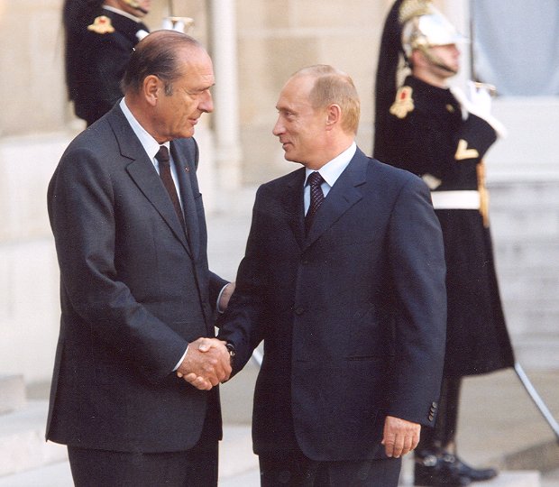 Le Président de la République accueille M. Vladimir Poutine, Président de la Fédération de Russie