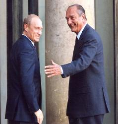 Le Président de la République accueille M. Vladimir Poutine, Président de la Fédération de Russie