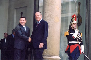 Le Président de la République, accueille Sa Majesté Abdallah II de Jordanie.