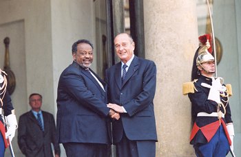 Le Président de la République accueille M. Ismaël Omar Guelleh, Président de la République de Djibouti.