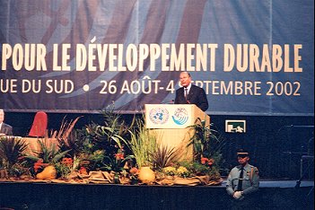 Allocution du Président de la République lors du sommet mondial pour le développement durable - séance plénière.