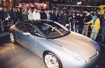 Visite du salon mondial de l'automobile.