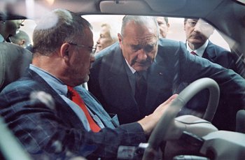 Visite du salon mondial de l'automobile.