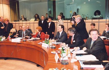 Conseil européen de Bruxelles - séance de travail.