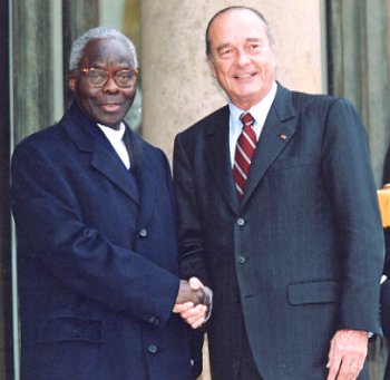 Le Président de la République accueille le Général Mathieu KEREKOU, Président de la République du Bénin.