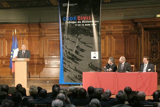 Allocution du Président de la République lors du colloque organisé pour le bicentenaire du Code civil (La Sorbonne)