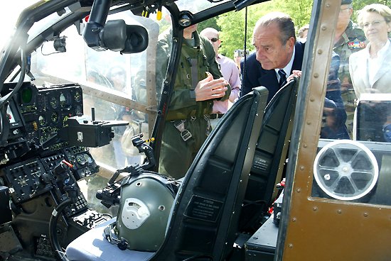 Visite du Président de la République au 6-12ème régiment de cuirassiers