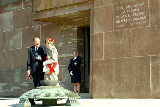 Cérémonie de commémoration de l'Appel du 18 juin 1940 au Mont Valérien