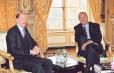 Le Président de la République accueille M. Siméon de Saxe-Cobourg Gotha, Premier ministre de Bulgarie. - 2