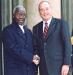 Le Président de la République accueille le Général Mathieu KEREKOU, Président de la République du Bénin.