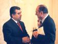 Tête à tête du Président de la République et de M. Emomali RAKHMONOV, Président de la République du Tadjikistan.