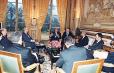 Rencontre du Président de la République avec M. Hans Blix et M. Mohamed El Baradei.