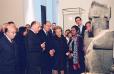 Visite du Président de la République au Pavillon des sessions du musée du Louvre