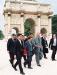 Arrivée du Président de la République au Carrousel du Louvre à l'occasion du Congrès mondial des jeunes agriculteurs.