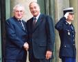 12.09.2003 - le Président de la République accueille M. Berthie Ahern, Premier ministre de la République d'Irlande