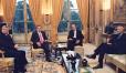 Entretien du Président de la République et de M. Gerhard Schröder, en présence des ministres Allemand et Français des Affaires étrangères