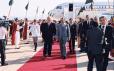 Déplacement au Maroc - accueil du Président de la République par Sa Majesté Mohamed VI roi du Maroc