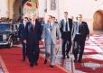Déplacement au Maroc - accueil officiel  du Président de la République au Palais royal (honneurs militaires)