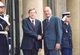 Le Président de la République accueille M. Guy Verhofstadt, Premier ministre de Belgique