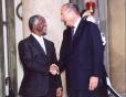 Le Président de la République accueille M. Thabo Mbeki, Président de la République d'Afrique du Sud
