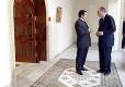 Visite d'Etat en Tunisie - installation au Palais des Hôtes de Gammarth - entretien informel des deux Présidents