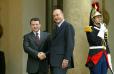 Le Président de la République accueille Sa Majesté Abdallah II, roi de Jordanie (perron)
