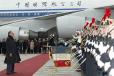 Le Président de la République accueille M. HU Jintao, Président de la République populaire de Chine - honneurs militaires