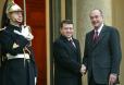 Le Président de la République accueille Sa Majesté Abdallah de Jordanie (perron)