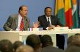 ConfÃ©rence de presse conjointe du PrÃ©sident de la RÃ©publique et de M. Mamadou Tandja, PrÃ©sident de la RÃ©publique du Niger (centr ...