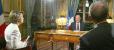Interview télévisée du Président de la République accordée à deux journalistes de France 2 et TF1