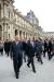 Arrivée du Président de la République au musée du Louvre