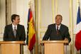 ConfÃ©rence de presse conjointe du PrÃ©sident de la RÃ©publique et de M. Jose Luis Rogriguez Zapatero, prÃ©sident du gouvernement espag ...